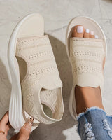 Deborish - Bequeme Orthopädische Sandalen Mit Offener Zehenpartie in Beige