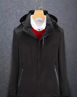 Irina | Damen Winddichte Winterjacke mit Kapuze in Schwarz