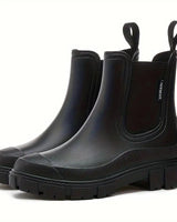 Maria | Damen Wasserdichte Slip-On Chelsea Stiefel in Schwarz
