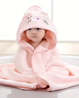 TinyTowel – Weiches Und Saugfähiges Baby-Badetuch in Rosa