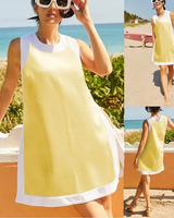 Nadia - Breeze Entspanntes Kleid in Gelb (Fast ausverkauft)