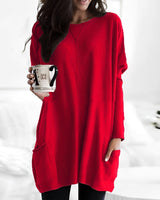 Marcella - Elegantes Langarmshirt in Rot