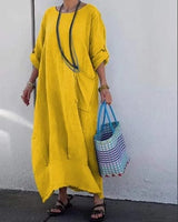 Leonore - Luftiges Oversized Kleid in Gelb