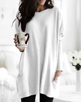 Marcella - Langarmshirt für Wärme in Weiß