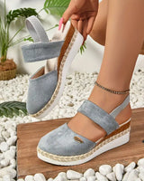 Adriana | Orthopädisch Verstellbar Sandalen in Blau