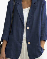 Damen Blazer im lässigen Business Look in Marineblau