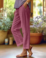 Küstenbrise Hose in Lila