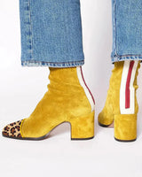 Eva™ | Elegante Stiefel mit Absatz in Gelb