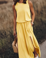 Lucienne | Elegantes Freizeitkleid in Gelb