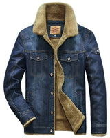 Eberhard | Bequeme Herren Winterjacke mit Fleece-Innenseite in Hellblau