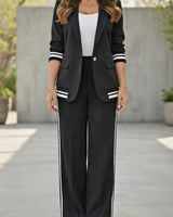Victoria | Maßgeschneidertes Co-Ord Set in Schwarz