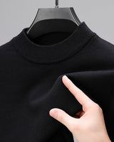Sian | Kaschmir-Sweater mit geripptem Saum in Schwarz