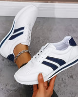 Eirene - Freizeit-Sneaker zum Schnüren in Weiß