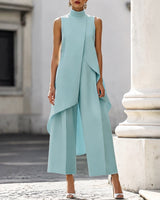 Maryam - Elegantes Langes Kleid in Himmelblau