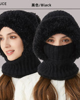 Zarte Fleece Wintermütze - Kimberly in Schwarz