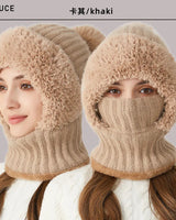 Zarte Fleece Wintermütze - Kimberly in Khaki