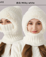 Zarte Fleece Wintermütze - Kimberly in Weiß