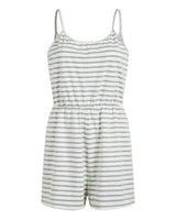 Damen stylischer Jumpsuit mit verstellbaren Trägern und Gummizug in der Taille Drune in Grau