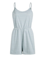Damen stylischer Jumpsuit mit verstellbaren Trägern und Gummizug in der Taille Drune in Hellblau