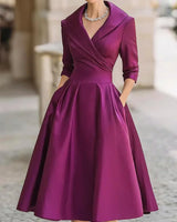 Reece – Elegantes Damen Vintage-Kleid in Lila