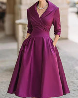 Eliana - Midikleid mit Wickeldesign in Lila