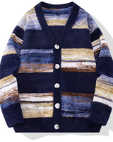 NERO – Der klassische v-strickcardigan für lässigen stil in Blau