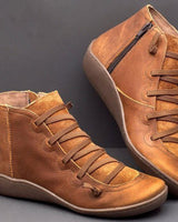 Wenora - High-Top-Sneaker mit Reißverschluss und Schnürung in Braun