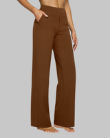 Klara | Bequeme Stretchhose in Dunkelbraun