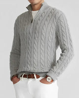 Herren-Pullover mit Rundhalsausschnitt - ACKLEY in Grau