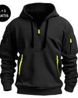 Max - Kapuzenpullover in Schwarz