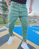 Andre - Stilvolle Slim-Fit-Jeans mit Rissen für Herren in Grün