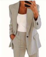 Monique™ | Zweiteiliger Damenanzug in Apricot A-Set
