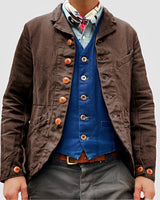 Rick - Lässige Mehrtaschenjacke in Braun