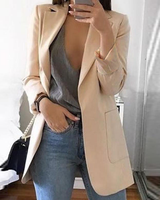 Trendy Damen Blazermantel - Elise in Aprikose