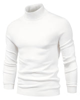 Harvey - Eleganter Rollkragenpullover in Weiß