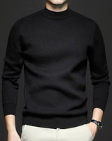 Ryan - Feinmaschiges Poloshirt für Männer in Schwarz