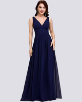 Maddie - Elegantes, ärmelloses Abendkleid für Damen in Blau