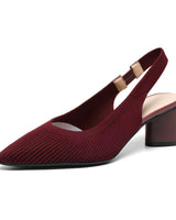 Dannon - Stilvolle Slingback-Absatzsandalen in Rot