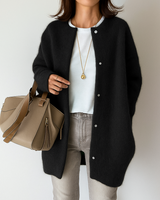 Silvia™ | Warmen und Stilvollen Strickjacke in Schwarz