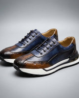 Huxley - Strukturierte Sneaker in Blau