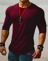 Stilvolles Herren Slim Fit Stretch Shirt - Felix in Rot