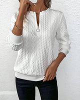 Birgit™ | Eleganter Stilvoller Strickpullover in Weiß