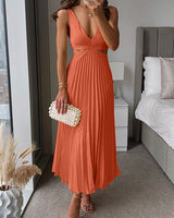 Tinsley | A-Linien Maxi Hochzeitsgastkleid in Orange