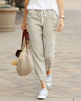 Yashara - Alltags Hose Mit Geradem Bein in Khaki