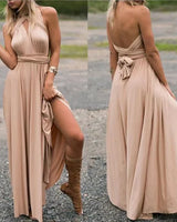 Kerensa | Elastisches Wickelkleid mit Riemen in Khakifarben
