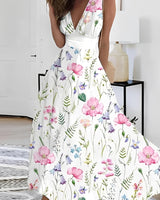 Kathryn - Stilvolles Maxikleid mit Blumenmuster für Damen in Rosa
