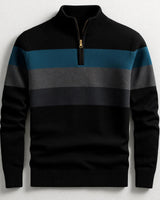 Gestreifter LORVEN Pullover in Schwarz