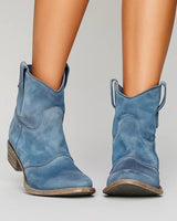 Claudia™ | zeitlose Stiefeletten in Hellblau