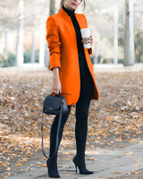 Jazmin - Bequemer Blazer in Orange