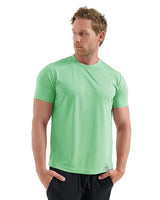 Herren Kurzarm Rundhals Einfach T-Shirt in Hellgrün